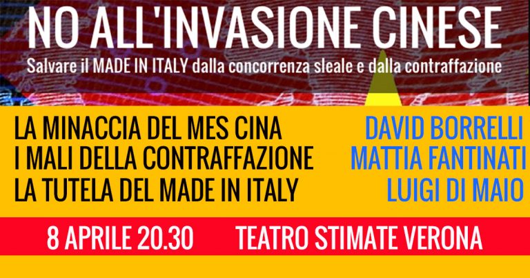 NO ALL’INVASIONE CINESE